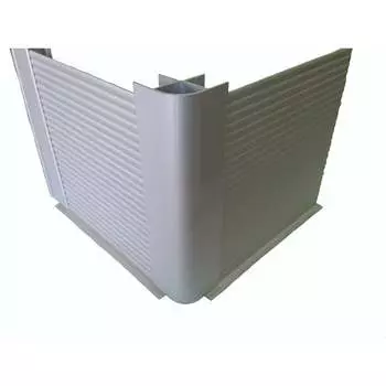 Рифленый алюминиевый кухонный цоколь ООО ДЕКОПЛИНТ матовый 4м Кухонный цоколь Венза 4 м