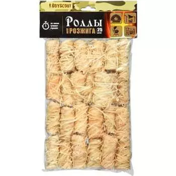 Роллы для розжига мангалов, барбекю, каминов и печей BOYSCOUT 61139