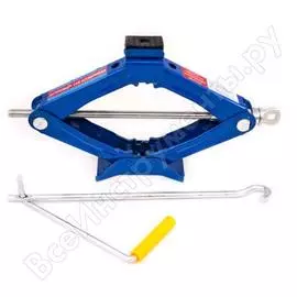 Ромбический домкрат autovirazh 1 т с резиновой опорой av-071100