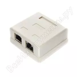 Внешняя экранированная розетка Cablexpert NAS214