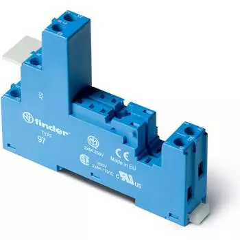 Розетка для реле 46.52 и модуля 99.02/86.30 Finder 9702SMA