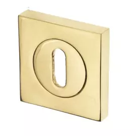 Розетка doorlock dl m04/sy ob olv-15 полированная латунь a=35-55 мм, квадратная розетка 73580