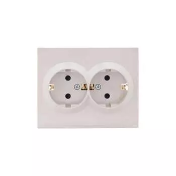 Розетка двойная Lezard 742-0300-178B