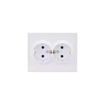 Розетка двойная Lezard 742-0200-178B