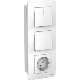 Розетка и выключатель Systeme Electric Blanca BLNBS101201