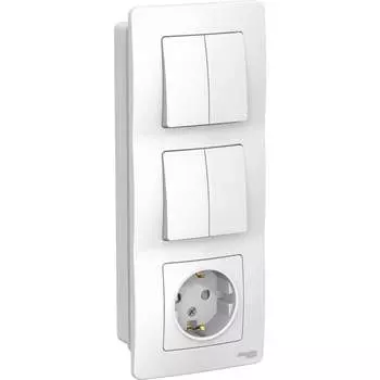 Розетка и выключатель Systeme Electric Blanca BLNBS102201