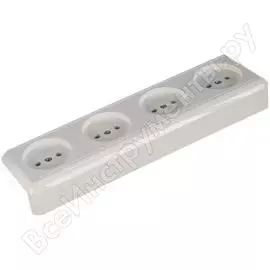 Четырехместная розетка Кунцево-Электро ОПТИМА РА16-402 8024