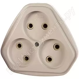 Трехместная розетка Кунцево-Электро РС10-394 5928
