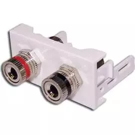 Розетка LANMASTER Mosaic LAN-WA-LP-SPK-WH