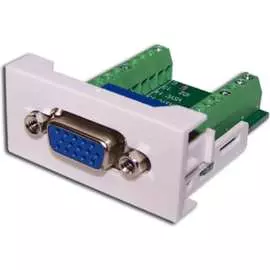 Розетка LANMASTER Mosaic LAN-WA-LP-VGA16-WH