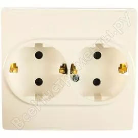 Двойная розетка Legrand Etika 672233 1066918