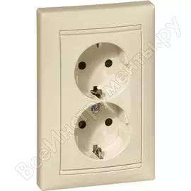 Двухместная розетка Legrand