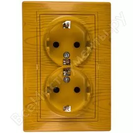 Двойная розетка Lezard MIRA 701-0701-127