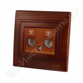 Телефонная двойная розетка Lezard MIRA 701-0404-138