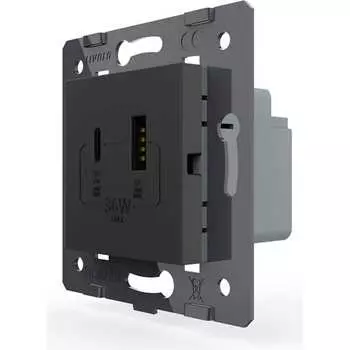 Розетка LIVOLO VL-FCUA18W.UC18W-2BP