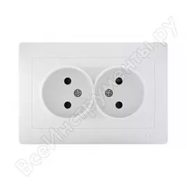 Двойная розетка Luxar Novo 4606400420194