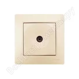 Оконечная тв-розетка Luxar Novo 4606400420279