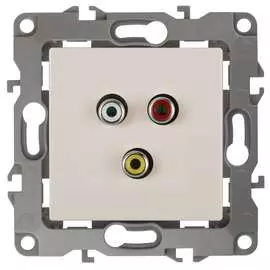 Розетка rca эра 12-3113-02 ip20, 12, слоновая кость б0027472