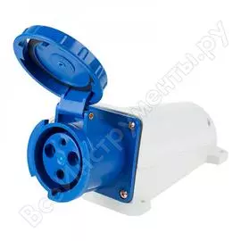 Розетка rexant 133 стационарная 2р+ре 63а 220в ip67 11-8915