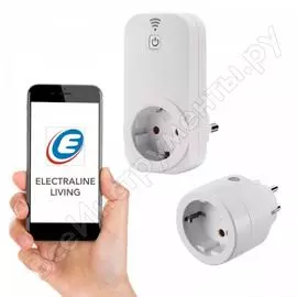 Розетка с пультом управления electraline 16а 250в белая 48506