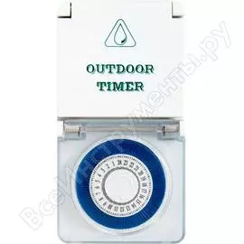 Розетка с таймером feron tm51 3500w/16a 230v суточная в защитном корпусе ip44 23239