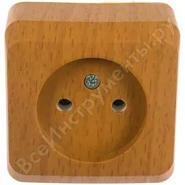 Одноместная розетка Systeme Electric Этюд Дача PA16-001T