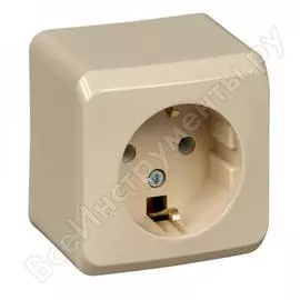 Одноместная розетка Systeme Electric Этюд PA16-004T