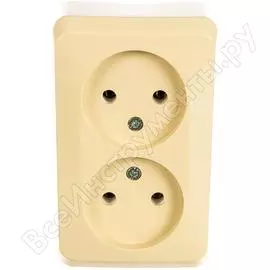 Двухместная розетка Systeme Electric Этюд PA16-005K