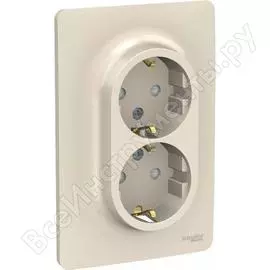 Двухместная розетка Schneider Electric