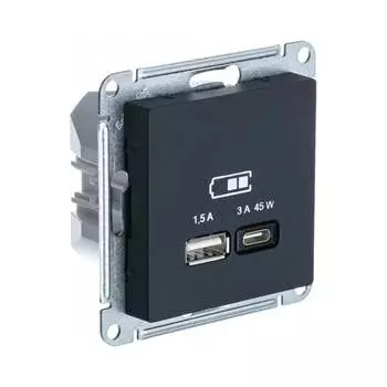 Розетка Systeme Electric USB ATLASDESIGN ATN001029