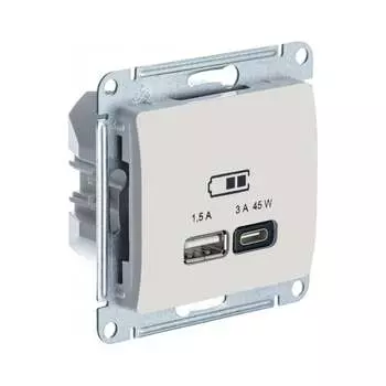 Розетка Systeme Electric USB GLOSSA GSL000229