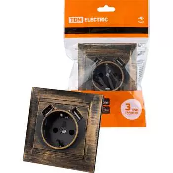 Розетка TDM ELECTRIC Лама SQ1815-0772