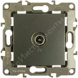 Проходная tv розетка ЭРА 12-3102-12 Б0027437