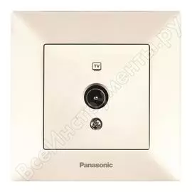 Розетка tv panasonic arkedia 54741 проходная 12db крем wmtc0452-2bg-res