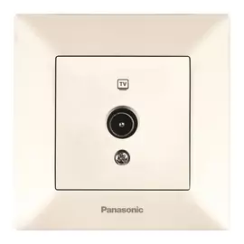 Розетка tv panasonic arkedia 54742 концевая крем wmtc0451-2bg-res