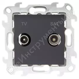 Проходная розетка tv-sat Simon 2410485-038