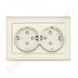 Двухместная розетка UNIVersal Бриллиант 7948769