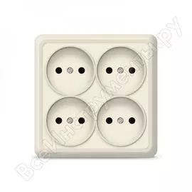 Четырехместная розетка UNIVersal Олимп 1170
