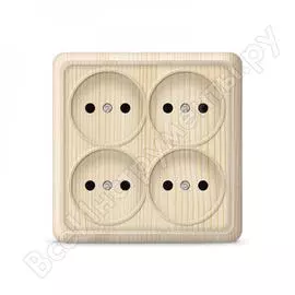 Четырехместная розетка UNIVersal Олимп 1176