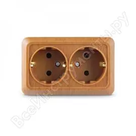 Двухместная розетка UNIVersal Олимп 7946758