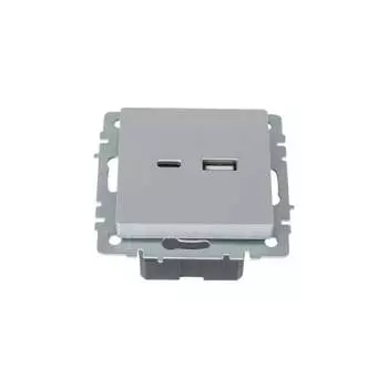 Розетка usb IEK Brite BR-U22-018-K47