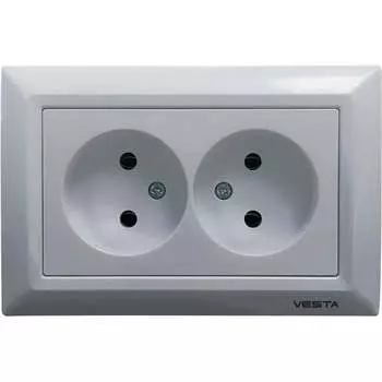 Розетка Vesta Electric Roma Silver FRZ00010112SRM