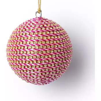 Розовый витой шар Karlsbach