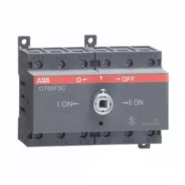 Рубильник abb ot80f3c, реверсивный, 3п, без рукоятки 1sca105402r1001