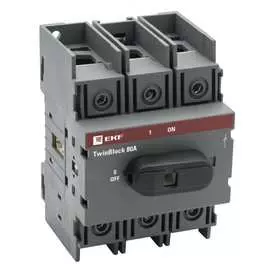 Рубильник для прямой установки EKF TwinBlock PROxima tb-80-3p-f