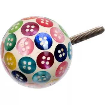 Ручка для мебели BlumenHaus Радужные пуговицы 66111