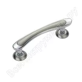 Ручка скоба мсм b418 sn/cp матовый никель/хром 00000001527