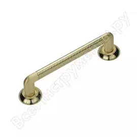 Ручка скоба мсм b419 pb/sb полированная латунь/матовая латунь 00000001531