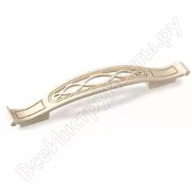 Ручка-скоба слорос золото прованс/1013 жемчужно-белый матовый fs-131 128 зпжм х