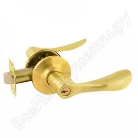 Ручка-защелка нора-м new мат.золото зв3-01 ключ/фикс. 15661